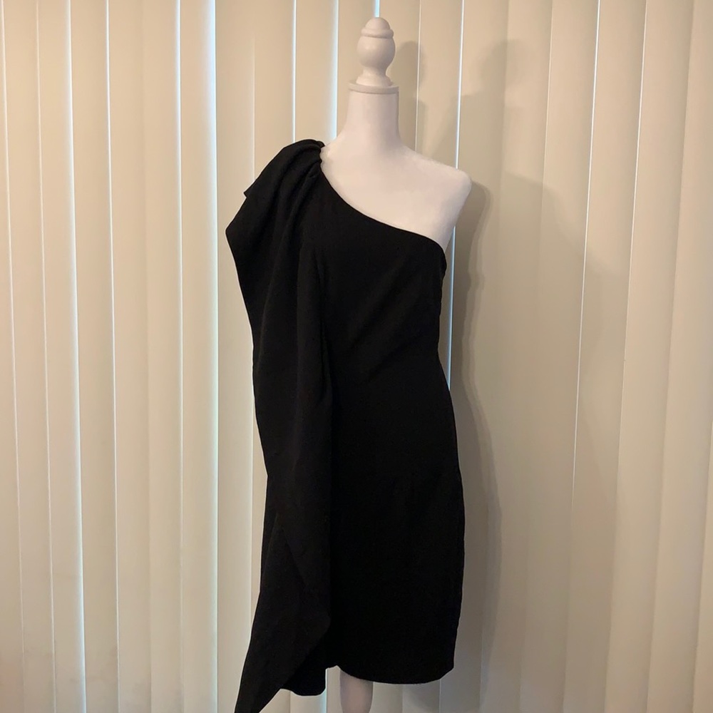Calvin Klein one shoulder Black dress